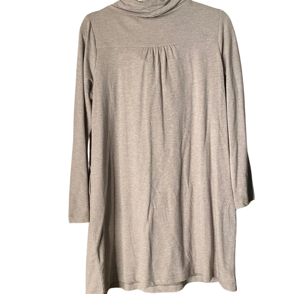 Pure Jill Pima Cotton Cowl Neck Dress – MP Soft Cocoa - Picture 3 of 9